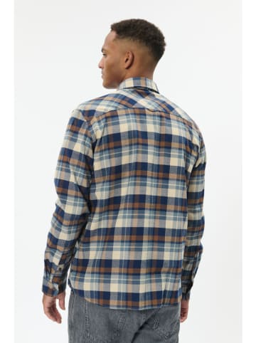 Matinique Hemd - Regular fit - in Creme/ Blau