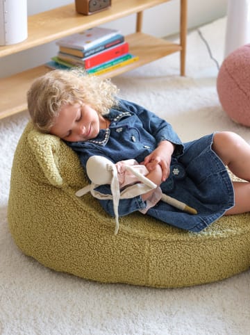 Wigiwama Sitzsack "Bear" in Grün - (B)70 x (H)60 x (T)42 cm