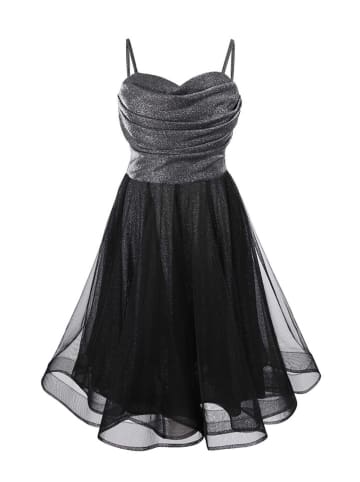 G.O.L.® FINEST COLLECTION Sukienka w kolorze srebrno-czarnym