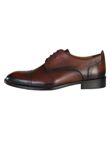G.O.L.® FINEST COLLECTION Leder-Schnürschuhe in Braun