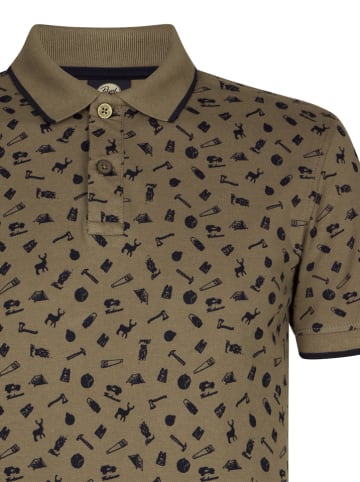 Petrol Industries Poloshirt kaki/zwart