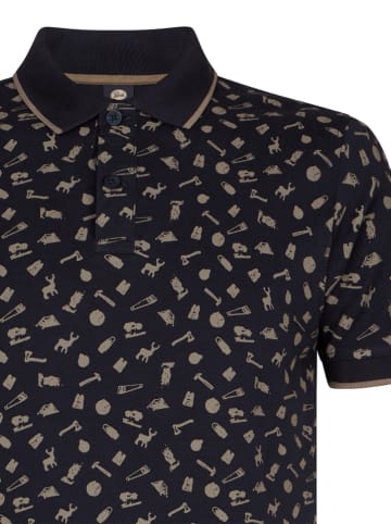 Petrol Industries Poloshirt zwart/beige