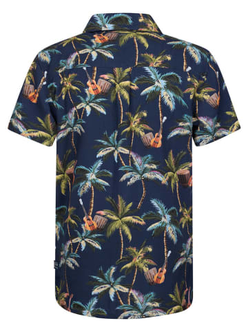 Petrol Industries Blouse donkerblauw/meerkleurig