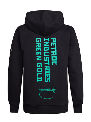 Petrol Industries Hoodie in Schwarz
