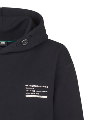 Petrol Industries Hoodie in Schwarz