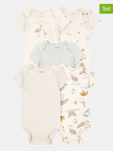carter's 5-delige set: rompers crème