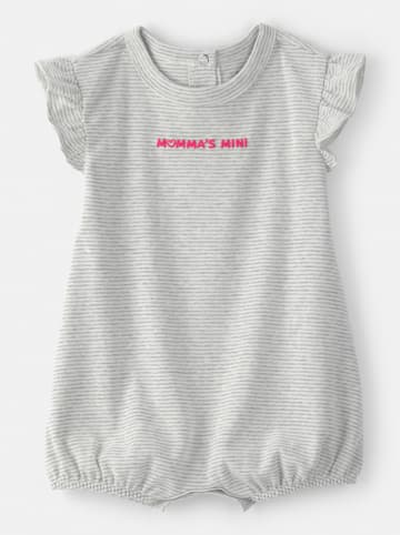 carter's Rampers w kolorze szaro-białym