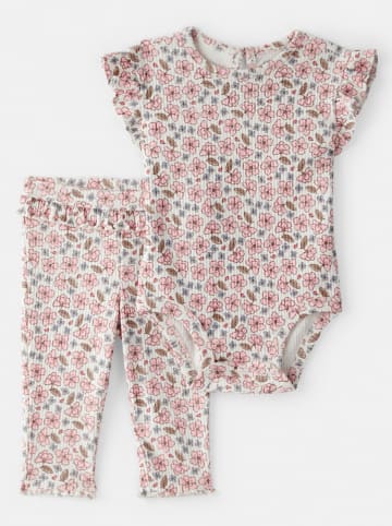 carter's 2-delige outfit crème/lichtroze