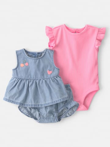 carter's 3-delige outfit lichtblauw/roze
