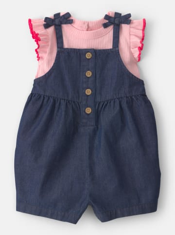 carter's 2-delige outfit donkerblauw/lichtroze