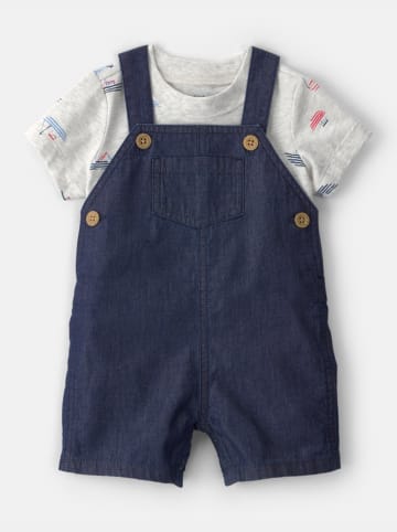 carter's 2tlg. Outfit in Dunkelblau/ Grau