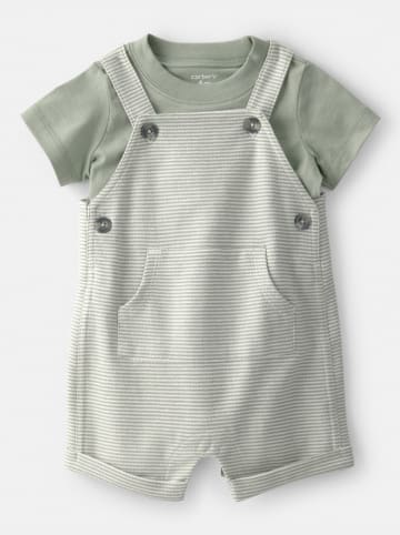 carter's 2-delige outfit kaki/crème