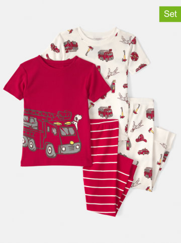 carter's Piżamy (2 szt.) w kolorze czerwono-kremowym