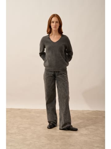 Just Cashmere Kasjmieren trui "Amrita" grijs