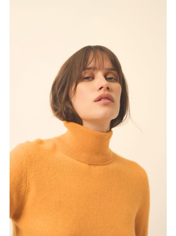 Just Cashmere Kasjmieren trui "Ava" geel