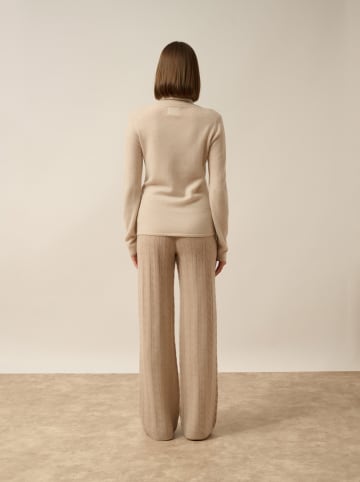 Just Cashmere Kaszmirowy sweter "Ava" w kolorze beżowym