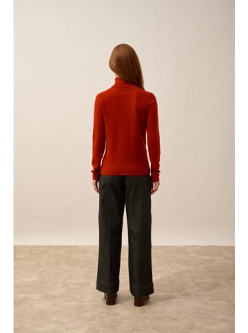 Just Cashmere Kaszmirowy sweter "Ava" w kolorze czerwonym