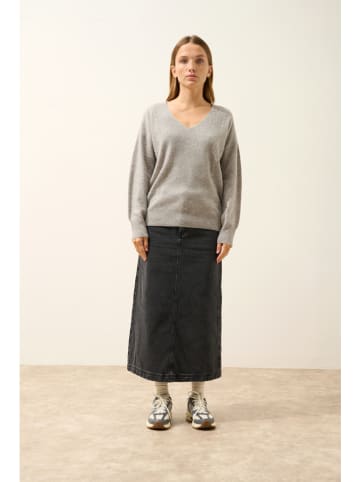 Just Cashmere Kaszmirowy sweter "Birse" w kolorze jasnoszarym