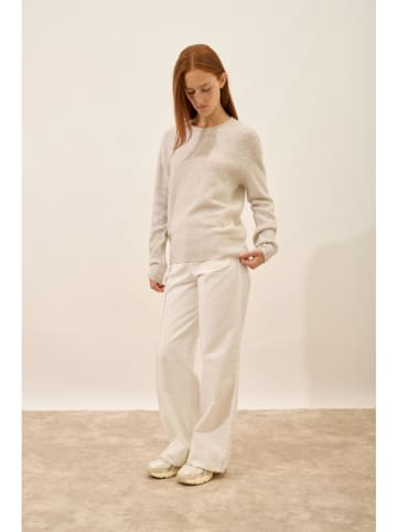 Just Cashmere Kasjmieren trui "Cetan" crème