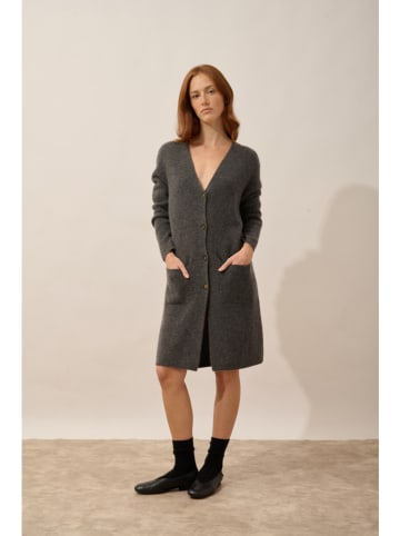 Just Cashmere Kasjmieren vest "Dache" grijs