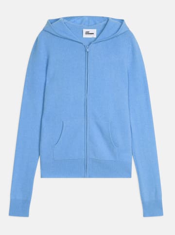 Just Cashmere Kasjmieren vest "Debbie" lichtblauw