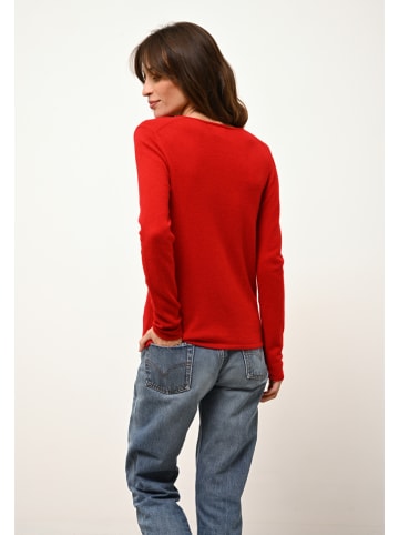 Just Cashmere Kasjmieren trui "Joan" rood