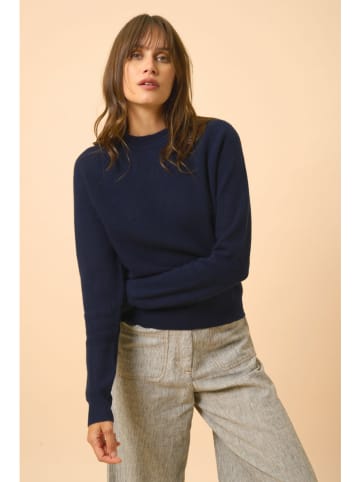 Just Cashmere Kaszmirowy sweter w kolorze granatowym