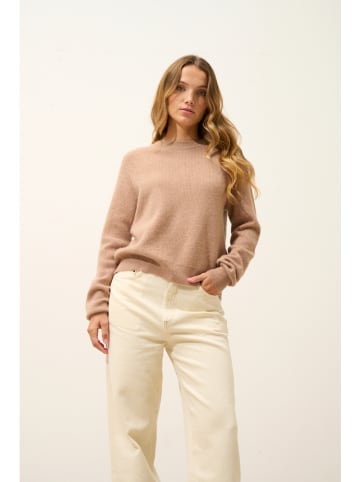 Just Cashmere Kaszmirowy sweter w kolorze beżowym