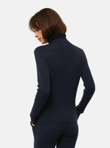 Just Cashmere Kaszmirowy golf "Lanais" w kolorze granatowym