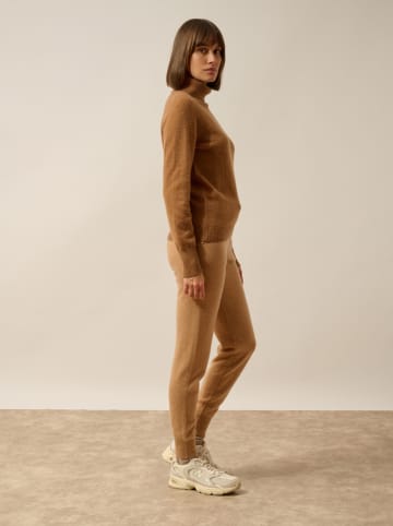 Just Cashmere Kasjmieren coltrui lichtbruin