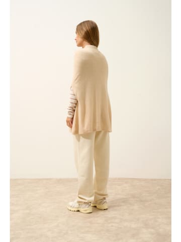 Just Cashmere Kasjmieren poncho "Miamar" crème