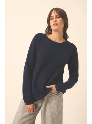 Just Cashmere Kasjmieren trui "Nethy" donkerblauw