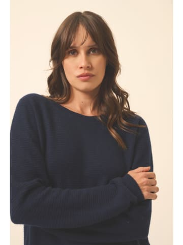 Just Cashmere Kasjmieren trui "Nethy" donkerblauw