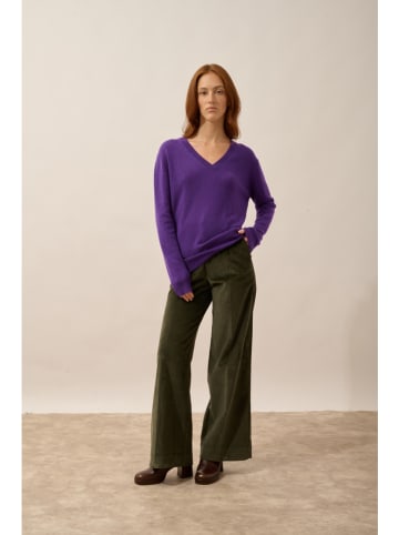 Just Cashmere Kasjmieren trui "Nora" paars