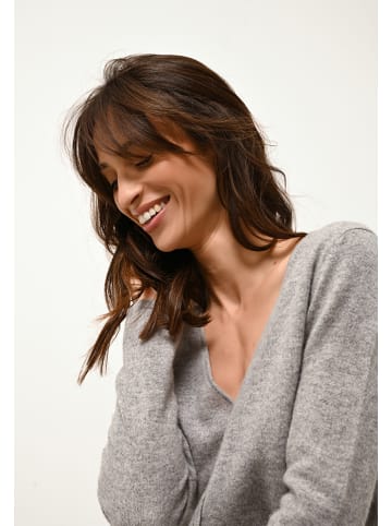 Just Cashmere Kaschmir-Cardigan "Norma" in Grau