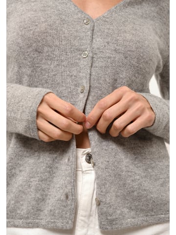 Just Cashmere Kaschmir-Cardigan "Norma" in Grau
