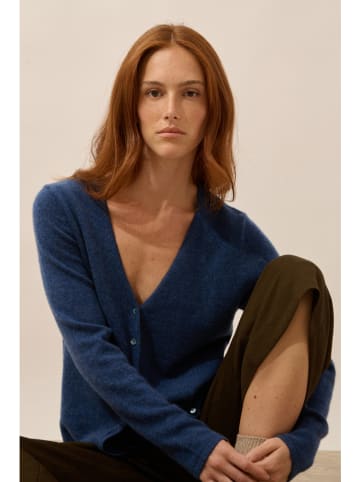Just Cashmere Kaschmir-Cardigan "Norma" in Dunkelblau