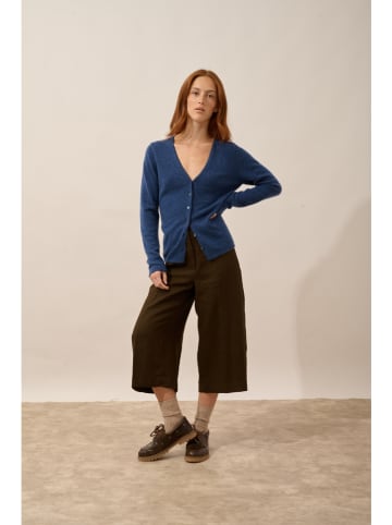 Just Cashmere Kaschmir-Cardigan "Norma" in Dunkelblau