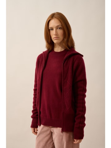 Just Cashmere Kaschmir-Cardigan "Talara" in Bordeuax