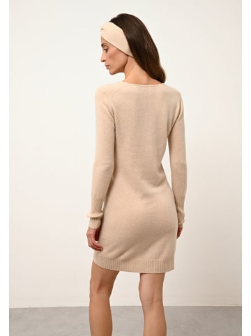 Just Cashmere Kaschmir-Kleid "Tracy" in Beige