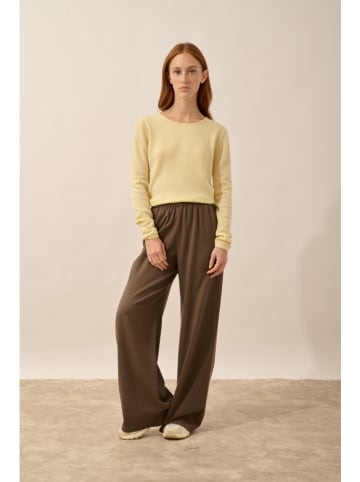 Just Cashmere Kasjmieren trui "Vivian" geel