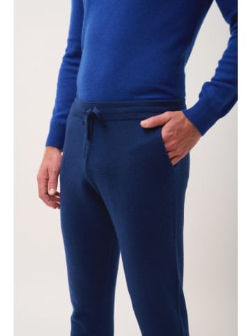 Just Cashmere Kasjmieren broek "Gareth" donkerblauw