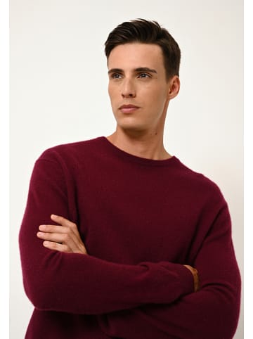 Just Cashmere Kaszmirowy sweter "Howard" w kolorze bordowym