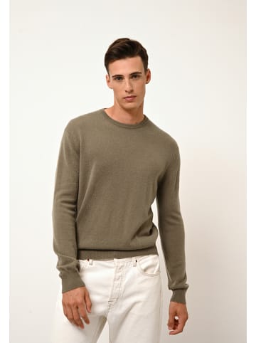 Just Cashmere Kaszmirowy sweter "Howard" w kolorze khaki