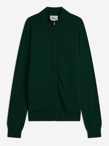 Just Cashmere Kaszmirowy kardigan w kolorze ciemnozielonym