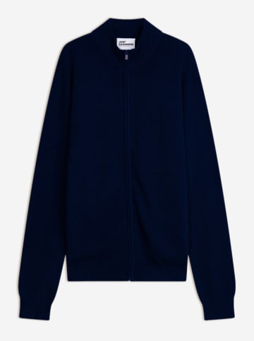 Just Cashmere Kasjmieren vest donkerblauw