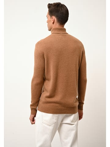 Just Cashmere Kaszmirowy golf "Sacha" w kolorze karmelowym