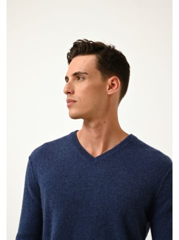 Just Cashmere Kaszmirowy sweter "Tom" w kolorze granatowym