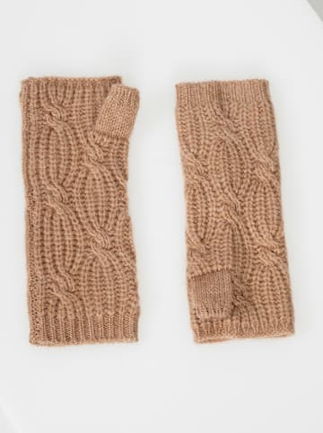 Just Cashmere Kasjmieren armstulpen "Bale" camel