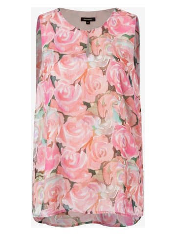 More & More Blusentop in Rosa/ Grün